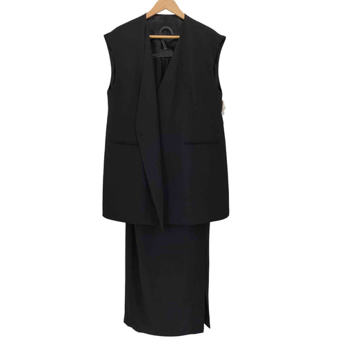 ANDRESD back sheer gilet set up dress レディース L