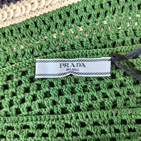 プラダ PRADA GONNA スパンコール装飾 ニット ミニスカート レディース 40