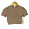 ルルレモン lululemon Wundermost Ultra-Soft Nulu Crewneck Cropped T-Shirt ジャージー クロップドTシャツ レディース JPN:XS