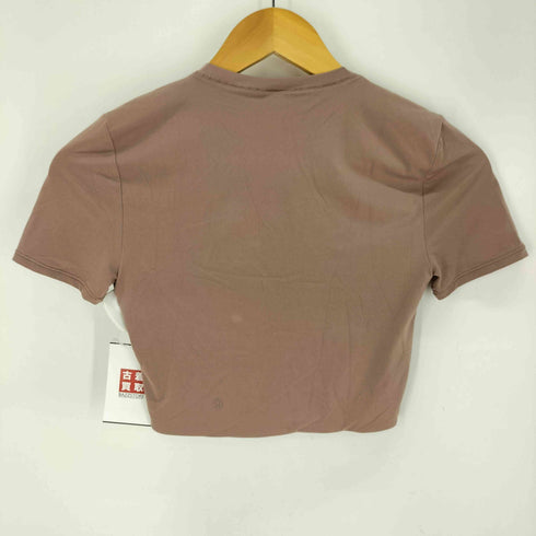 ルルレモン lululemon Wundermost Ultra-Soft Nulu Crewneck Cropped T-Shirt ジャージー クロップドTシャツ レディース JPN:XS