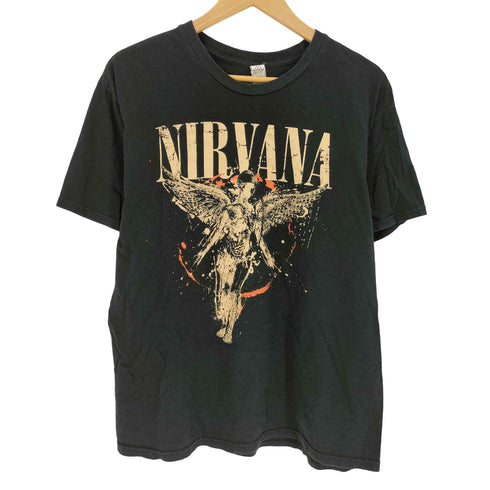 Fantasy Activewear Inc.707 ボディ バンドプリント S/S クルーネック Tシャツ メンズ import:L