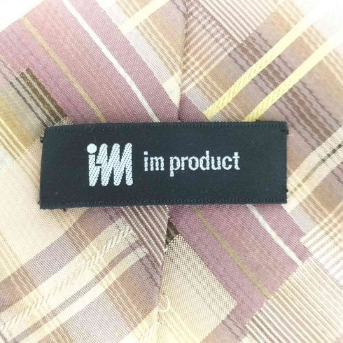 アイムプロダクトイッセイミヤケ im product ISSEY MIYAKE シルク100% 総柄ネクタイ メンズ