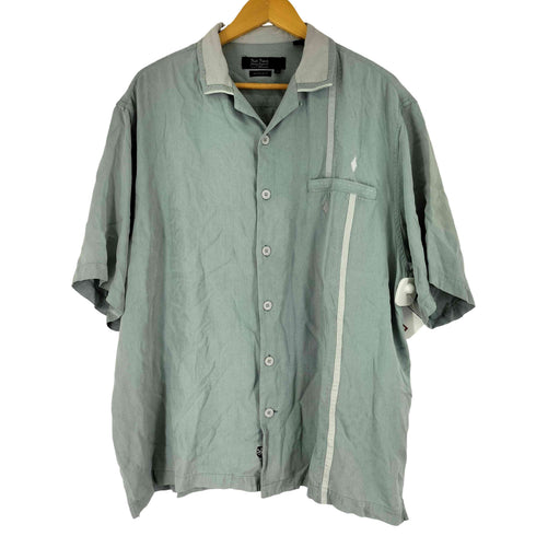 ナットナスト NAT NAST S/S 開襟 シルク シャツ メンズ JPN:XL