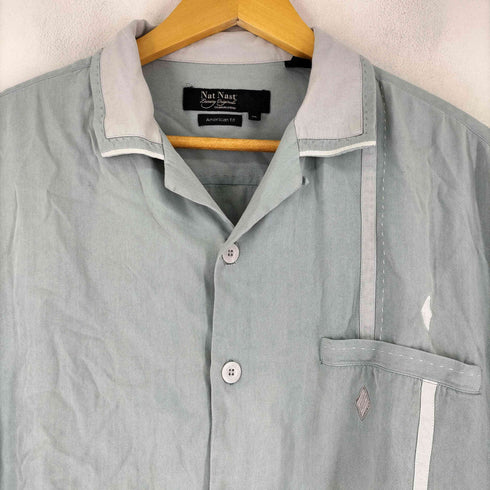 ナットナスト NAT NAST S/S 開襟 シルク シャツ メンズ JPN:XL