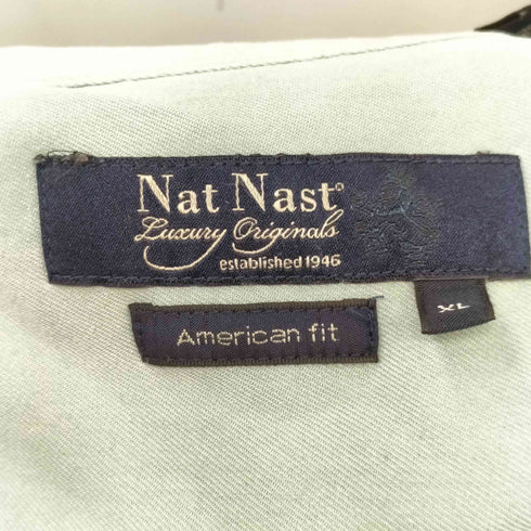 ナットナスト NAT NAST S/S 開襟 シルク シャツ メンズ JPN:XL