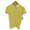 メゾンキツネ MAISON KITSUNE ロゴワッペン ボーダーポロシャツ レディース import:S