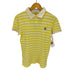 メゾンキツネ MAISON KITSUNE ロゴワッペン ボーダーポロシャツ レディース import:S