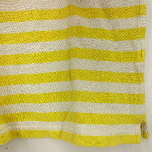 メゾンキツネ MAISON KITSUNE ロゴワッペン ボーダーポロシャツ レディース import:S
