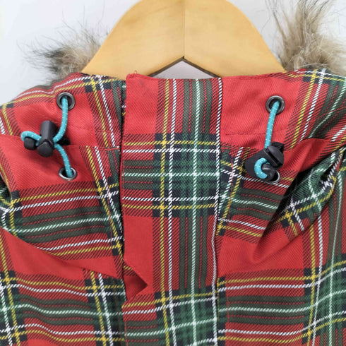 ICEPARDAL タータンチェック ボア フーデット スキー マウンテン パーカー ジャケット レディース 11