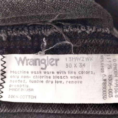 ラングラー Wrangler 90S USA製 13MWZWK カットオフ ブラック デニムパンツ メンズ 30×34