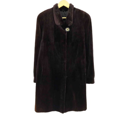 サガミンク SAGA MINK sheared mink 銀サガ シェアードミンク ミンクファーコート レディース F