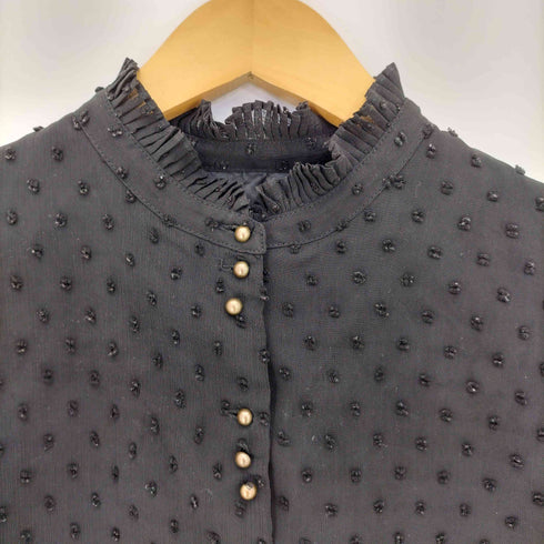 ドットアンドストライプスチャイルドウーマン Dot&Stripes CHILD WOMAN 多重ボタン フリル プリーツ ノースリーブブラウス レディース FREE