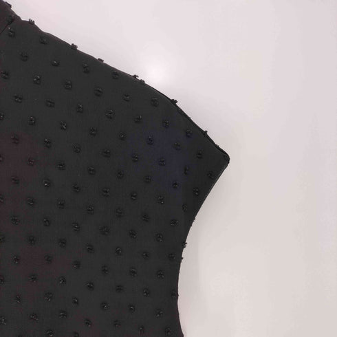ドットアンドストライプスチャイルドウーマン Dot&Stripes CHILD WOMAN 多重ボタン フリル プリーツ ノースリーブブラウス レディース FREE
