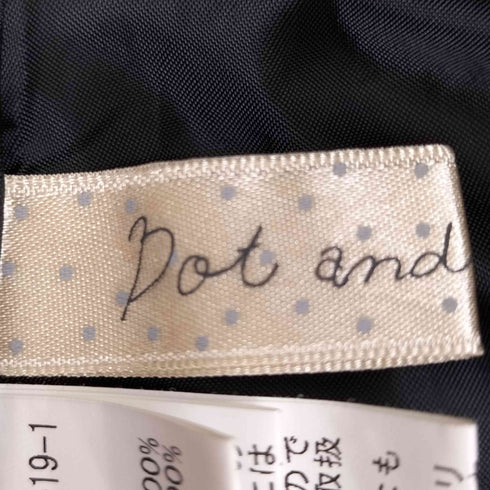 ドットアンドストライプスチャイルドウーマン Dot&Stripes CHILD WOMAN 多重ボタン フリル プリーツ ノースリーブブラウス レディース FREE
