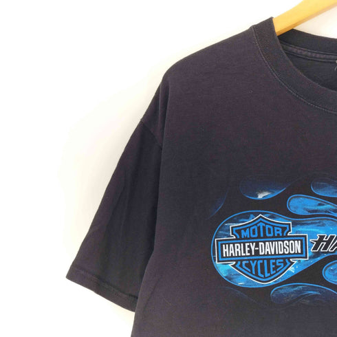 ハーレーダビッドソン HARLEY-DAVIDSON 両面プリント クルーネックTシャツ メンズ L