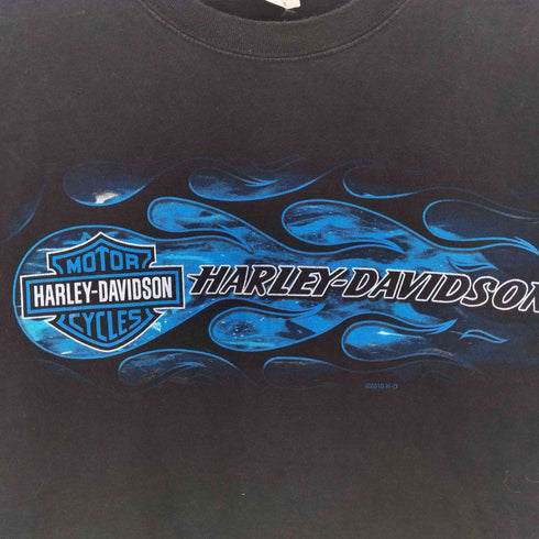ハーレーダビッドソン HARLEY-DAVIDSON 両面プリント クルーネックTシャツ メンズ L