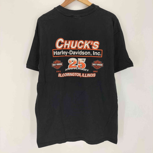 ハーレーダビッドソン HARLEY-DAVIDSON USA製 両面プリント クルーネックTシャツ メンズ L