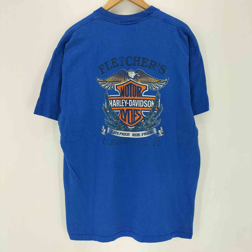 ハーレーダビッドソン HARLEY-DAVIDSON USA製 両面プリント クルーネックTシャツ メンズ XL