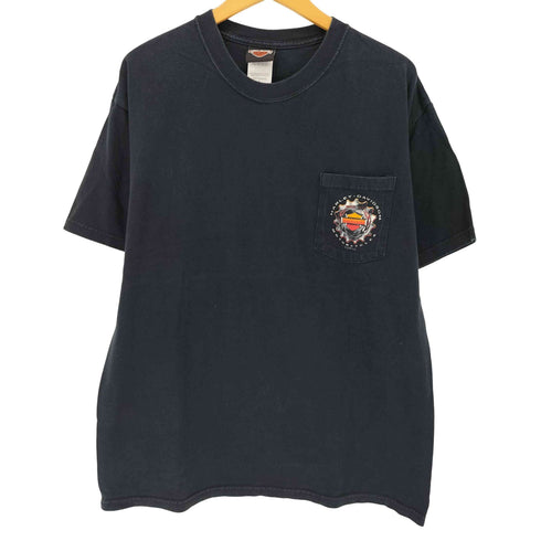ハーレーダビッドソン HARLEY-DAVIDSON USA製 両面プリント クルーネックTシャツ メンズ L