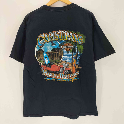 ハーレーダビッドソン HARLEY-DAVIDSON USA製 両面プリント クルーネックTシャツ メンズ L
