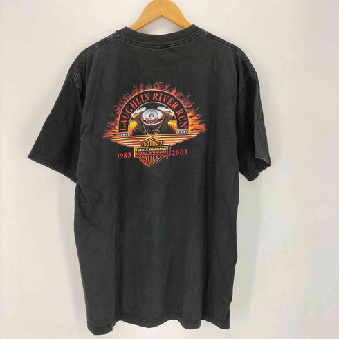 ハーレーダビッドソン HARLEY-DAVIDSON USA製 両面プリント クルーネックTシャツ メンズ XL