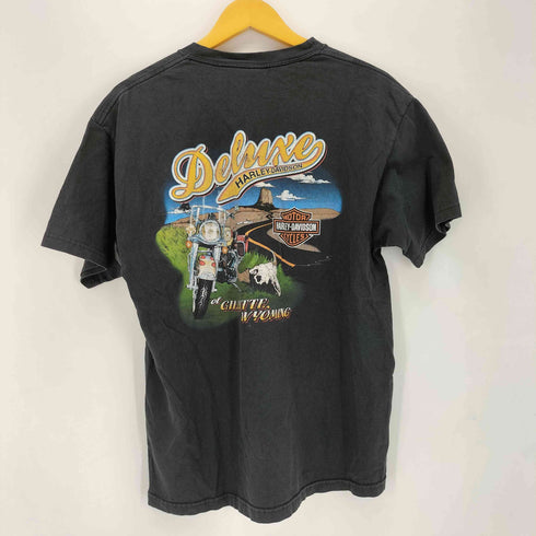 ハーレーダビッドソン HARLEY-DAVIDSON USA製 両面プリント クルーネックTシャツ メンズ L