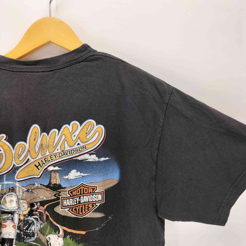 ハーレーダビッドソン HARLEY-DAVIDSON USA製 両面プリント クルーネックTシャツ メンズ L