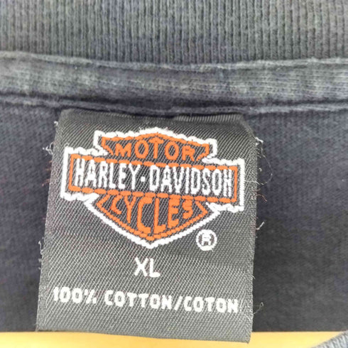 ハーレーダビッドソン HARLEY-DAVIDSON USA製 両面プリント クルーネックTシャツ メンズ XL