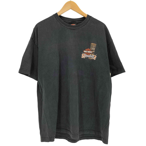 ハーレーダビッドソン HARLEY-DAVIDSON USA製 両面プリント クルーネックTシャツ メンズ XL