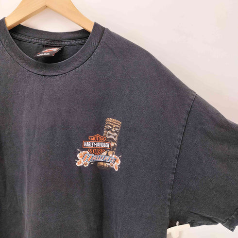 ハーレーダビッドソン HARLEY-DAVIDSON USA製 両面プリント クルーネックTシャツ メンズ XL