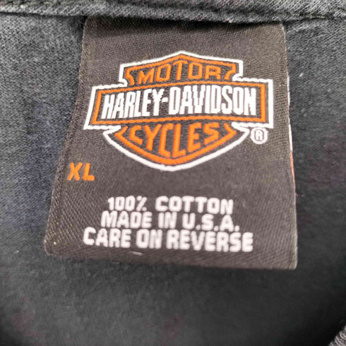 ハーレーダビッドソン HARLEY-DAVIDSON USA製 両面プリント クルーネックTシャツ メンズ XL