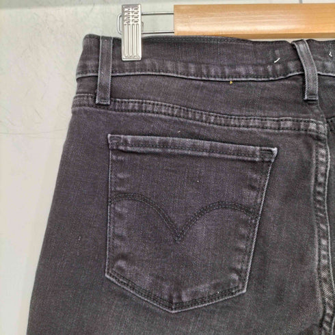 リーバイス Levis 711SKINNY スキニーストレッチブラックデニムパンツ レディース W30L30
