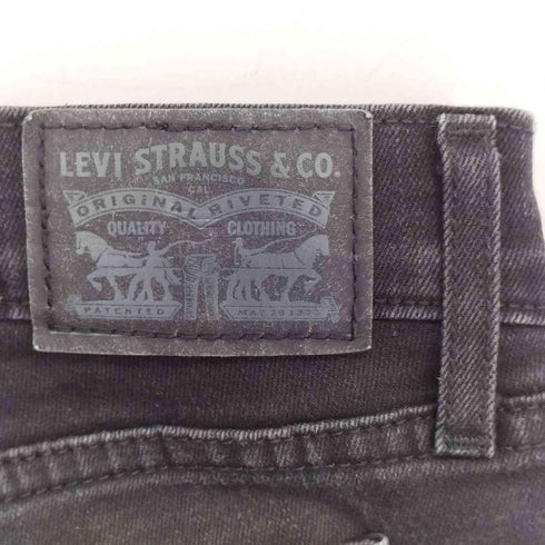 リーバイス Levis 711SKINNY スキニーストレッチブラックデニムパンツ レディース W30L30