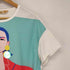 ELF SACK 異素材切替ビッグシルエット S/S Tシャツ レディース import:L