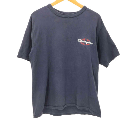 チャンピオン Champion 90S OLD 青刺繍タグ ロゴ 刺繍 S/S Tシャツ カットソー メンズ import:M