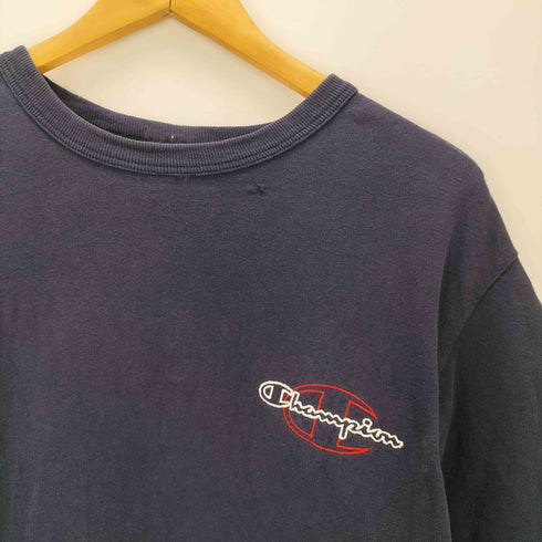 チャンピオン Champion 90S OLD 青刺繍タグ ロゴ 刺繍 S/S Tシャツ カットソー メンズ import:M