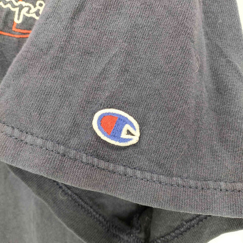 チャンピオン Champion 90S OLD 青刺繍タグ ロゴ 刺繍 S/S Tシャツ カットソー メンズ import:M