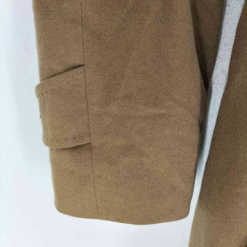 pure cashmere カシミヤ100% 比翼ステンカラーコート メンズ 90A4