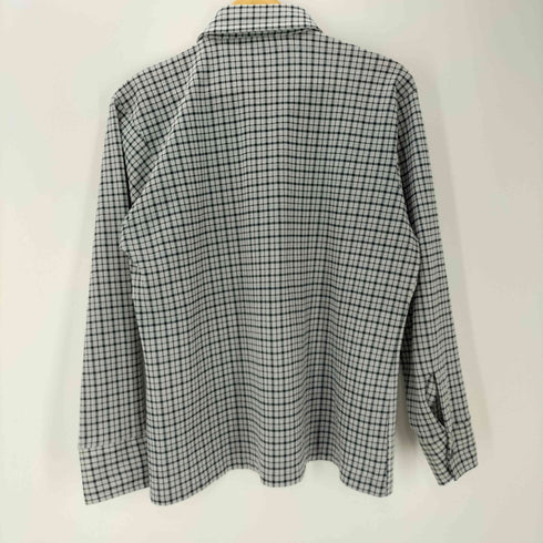 アロー ARROW 70S OLD CHAPPARAL Perma-Iron カナダ製 デカ襟 ハーフボタン L/S プルオーバー チェック シャツ 襟芯 vintage ヴィンテージ メンズ import:L