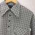 アロー ARROW 70S OLD CHAPPARAL Perma-Iron カナダ製 デカ襟 ハーフボタン L/S プルオーバー チェック シャツ 襟芯 vintage ヴィンテージ メンズ import:L