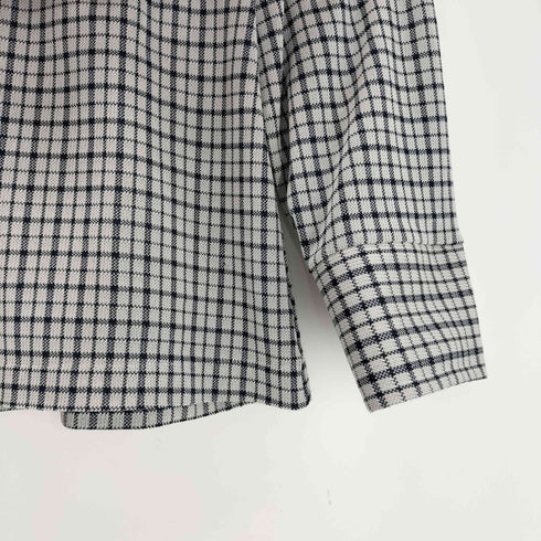 アロー ARROW 70S OLD CHAPPARAL Perma-Iron カナダ製 デカ襟 ハーフボタン L/S プルオーバー チェック シャツ 襟芯 vintage ヴィンテージ メンズ import:L