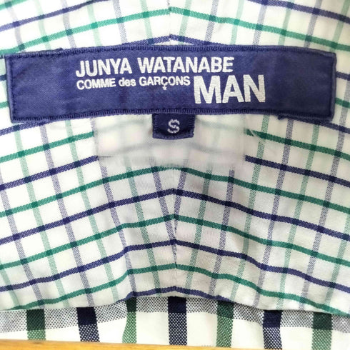 ジュンヤワタナベコムデギャルソンマン JUNYA WATANABE COMME des GARCONS MAN ポケット切替L/Sチェックシャツ メンズ S