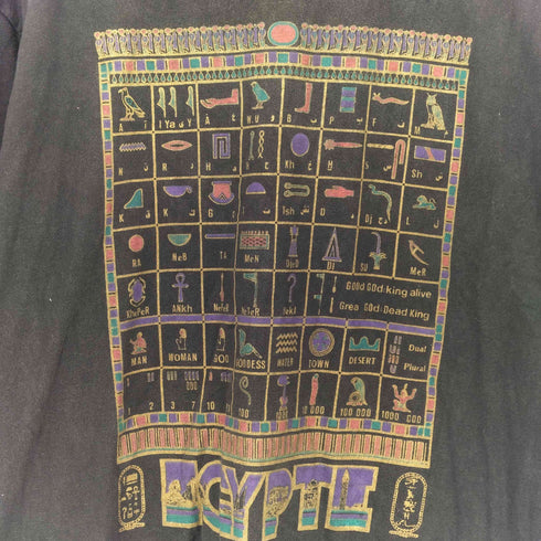 SAGGY エジプト象形文字 Tシャツ メンズ import:M