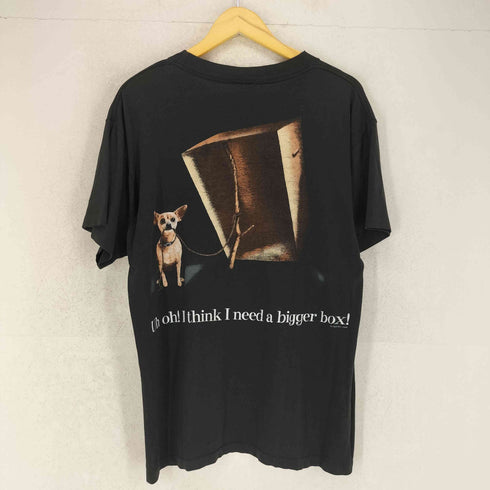 アンビル Anvil 90s USA製 袖裾シングル アニマルプリント S/S Tシャツ メンズ M