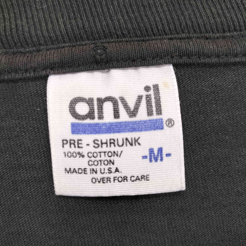 アンビル Anvil 90s USA製 袖裾シングル アニマルプリント S/S Tシャツ メンズ M