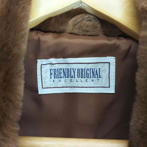 FRIENDLY ORIGINAL ピッグスエード ファー切替 レザーコート レディース JPN:M