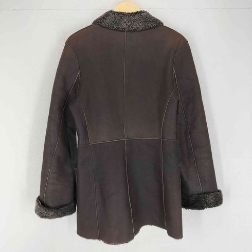 アドルフォドミンゲス ADOLFO DOMINGUEZ real leather 襟ファーリアルレザームートンジャケット レディース P