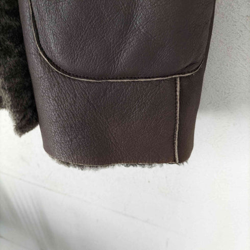 アドルフォドミンゲス ADOLFO DOMINGUEZ real leather 襟ファーリアルレザームートンジャケット レディース P
