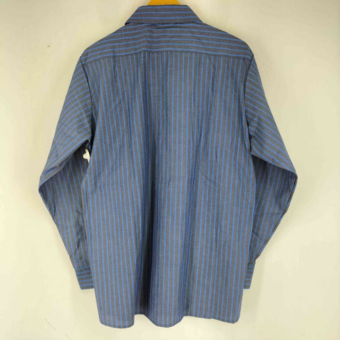 ユニバーサルオーバーオール UNIVERSAL OVERALL USA製 ストライプ柄 L/S シャツ メンズ import:M