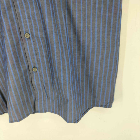 ユニバーサルオーバーオール UNIVERSAL OVERALL USA製 ストライプ柄 L/S シャツ メンズ import:M